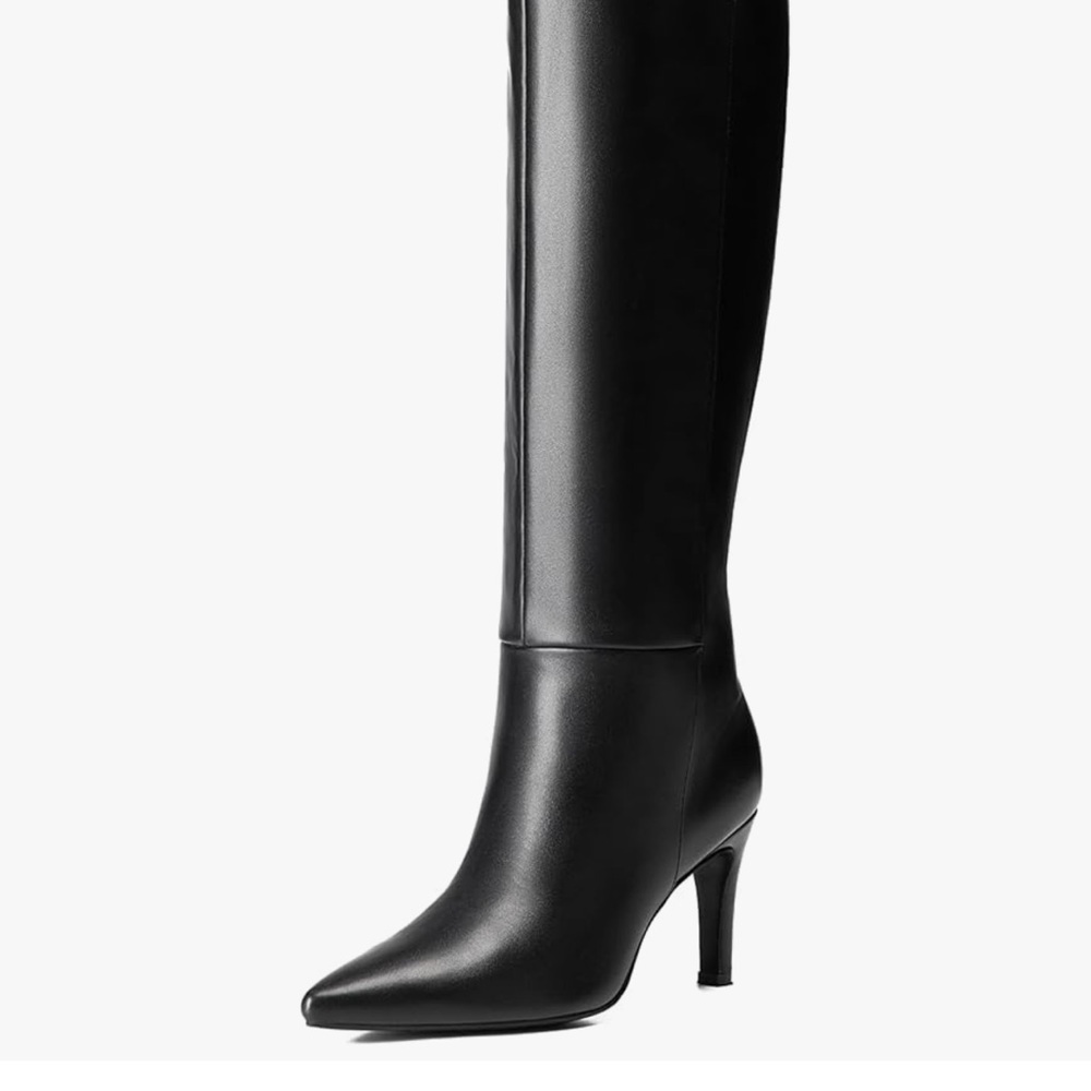 Elegant Black Women's Knee-High Boots